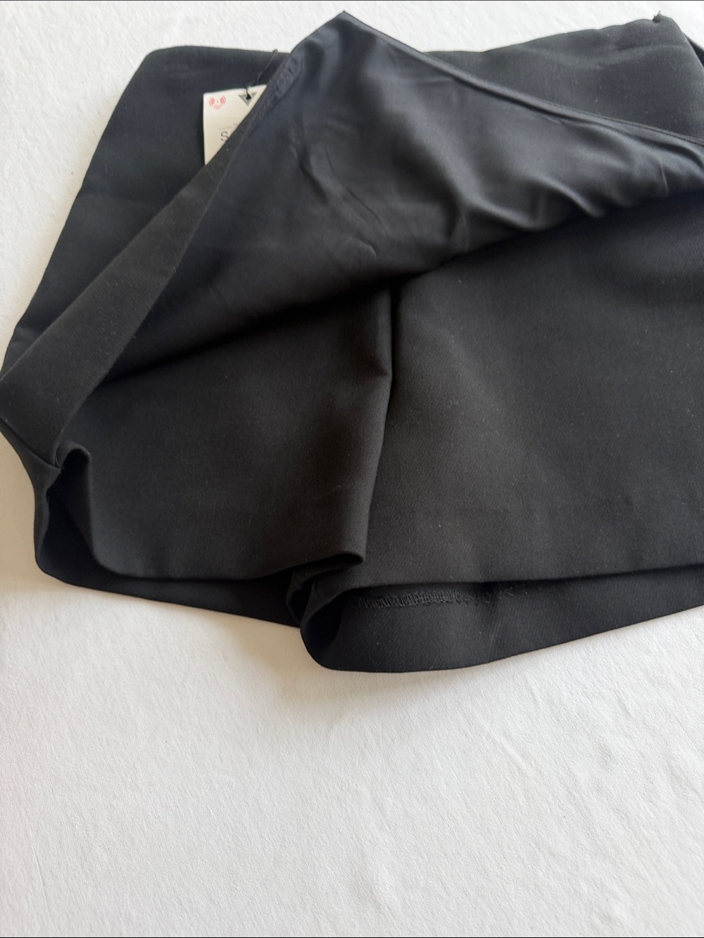 Zara Black Wrap Front Mini Skort- small NWT - Picture 5 of 6